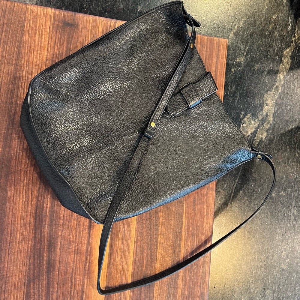 Banana Republic Black Leather Crossbody Bag